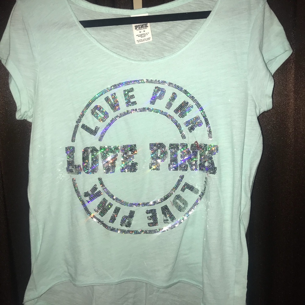 pink crop top
